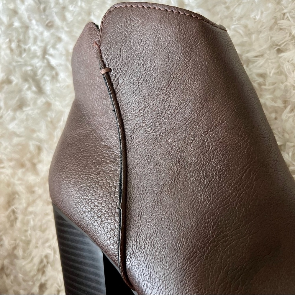 Sun + Stone Dark Brown Ankle Booties - Picture 7 of 7